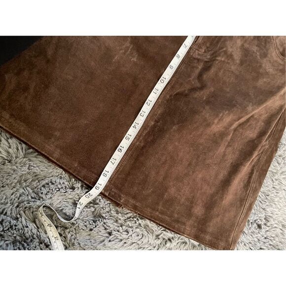 Vintage leather suede mini‎ skirt size 13 - Picture 7 of 7